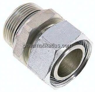 Einstellb. Schneidringverschr. G 1-1/4"-35 L, Stahl verzinkt