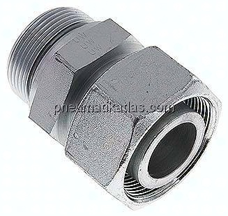 Einstellb. Schneidringverschr. G 1-1/2"-38 S, Stahl verzinkt