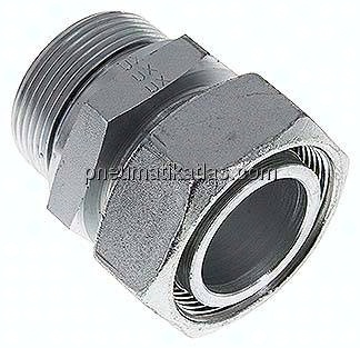Einstellb. Schneidringverschr. G 1-1/2"-42 L, Stahl verzinkt