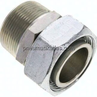 Einstellb. Schneidringverschr. 42 L-NPT 1-1/2", Stahl verzinkt