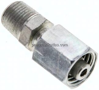 Einstellb. Schneidringverschr. 6 L-NPT 1/8", Stahl verzinkt
