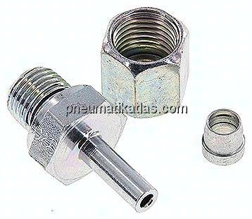 Einstellb. Schneidringverschr. G 1/4"-6 S, Stahl verzinkt