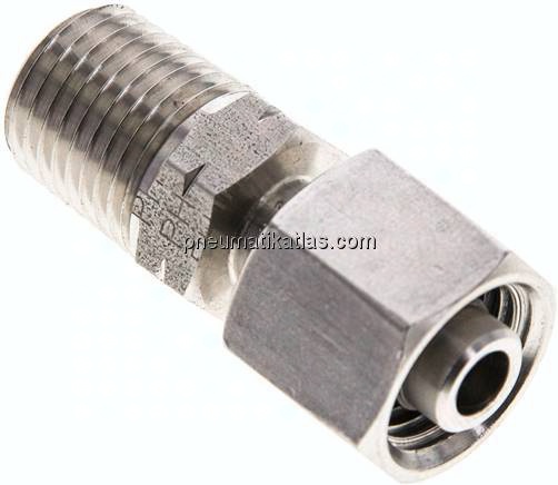 Einstellb. Schneidringverschr. 8 L-NPT 1/4", 1.4571