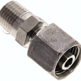 Einstellb. Schneidringverschr. 8 S-NPT 1/4", 1.4571