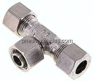 Einstellb. T-Schneidringverschraubung 12 L (M18x1,5), 1.4571