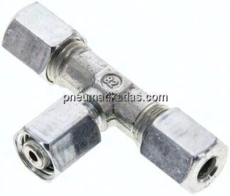 Einstellb. T-Schneidringverschraubung 6 L (M12x1,5), Stahl verzinkt