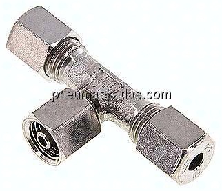 Einstellb. T-Schneidringverschraubung 6 S (M14x1,5), 1.4571