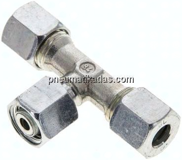 Einstellb. T-Schneidringverschraubung 8 L (M14x1,5), Stahl verzinkt