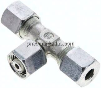 Einstellb. T-Schneidringverschraubung 8 S (M16x1,5), Stahl verzinkt