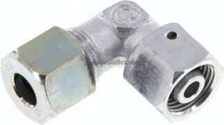 Einstellb. Winkel-Schneidringverschr. 10 S (M18x1,5), Stahl verzinkt