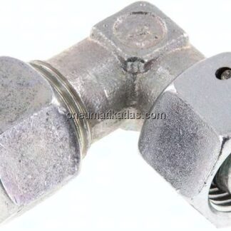 Einstellb. Winkel-Schneidringverschr. 12 L (M18x1,5), Stahl verzinkt