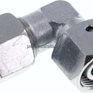 Einstellb. Winkel-Schneidringverschr. 14 S (M22x1,5), Stahl verzinkt