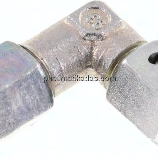 Einstellb. Winkel-Schneidringverschr. 6 L (M12x1,5), Stahl verzinkt