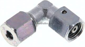 Einstellb. Winkel-Schneidringverschr. 6 S (M14x1,5), Stahl verzinkt