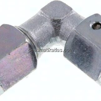 Einstellb. Winkel-Schneidringverschr. 6 S (M14x1,5), Stahl verzinkt