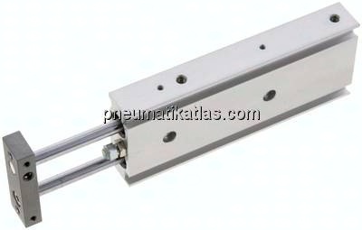 Doppelkolbenzylinder, Kolben 10mm, Hub 60mm