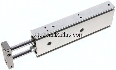 Doppelkolbenzylinder, Kolben 20mm, Hub 125mm