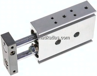 Doppelkolbenzylinder, Kolben 20mm, Hub 20mm