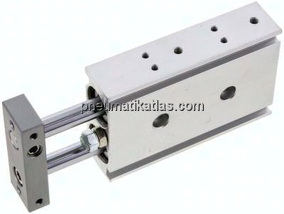 Doppelkolbenzylinder, Kolben 20mm, Hub 30mm