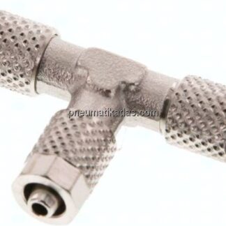 T-Verschraubung 5x3 / 5x3mm, Messing vernickelt