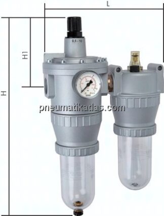 STANDARD-Wartungseinheit, 2-tlg., G 3/4", 0,5 - 10 bar