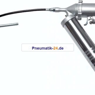 Druckluft-Fettpresse, Intervall: mit jeder Betätigung fließt nur eine geringe Menge Fett