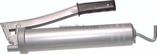 Fettpresse mit 150 mm abgewinkeltem Rohr und Mundstück für Kegelschmiernippel