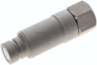 Flat-Face-Stecker mit Druckeleminator, G 1", Größe 4