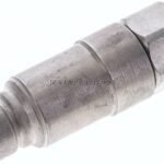 Flat-Face-Stecker mit Druckeleminator, G 1/2", Größe 3