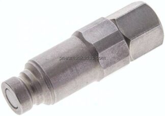 Flat-Face-Stecker mit Druckeleminator, G 1/4", Größe 1