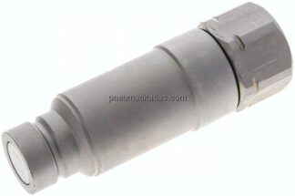 Flat-Face-Stecker mit Druckeleminator, G 3/4", Größe 4