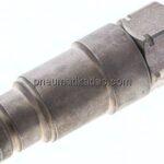 Flat-Face-Stecker mit Druckeleminator, G 3/8", Größe 2