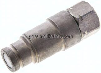 Flat-Face-Stecker mit Druckeleminator, G 3/8", Größe 2