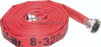 Feuerlöschschlauch DIN 14811, DN25-25-D, rot, Klasse 2, 5mtr.