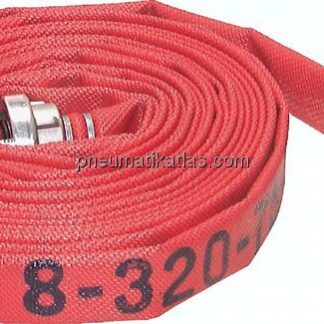 Feuerlöschschlauch DIN 14811, DN25-25-D, rot, Klasse 2, 5mtr.