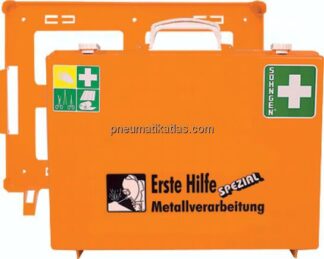 Erste Hilfe-Koffer, DIN 13157 (klein), "Metall" für Gießereien, Stahl- und Blechbearbeitung, Alumini