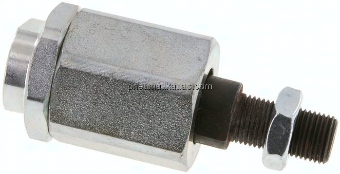 Flexokupplung M 16x1,5, Stahl verzinkt