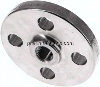 Gewindeflansch DN10-PN16 (DIN), Rp 3/8", DIN 2566, 1.4571