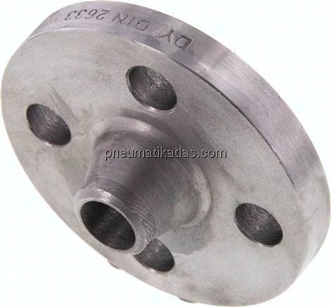 Vorschweißflansch DN15-PN16 (DIN), DIN 2633, 21,3mm, Stahl schwarz