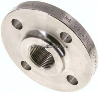 Gewindeflansch DN25-PN16 (DIN), Rp 1", DIN 2566, 1.4571