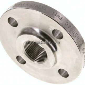 Gewindeflansch DN25-PN16 (DIN), Rp 1", DIN 2566, 1.4571