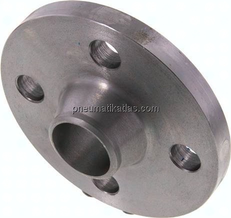 Vorschweißflansch DN32-PN16 (DIN), DIN 2633, 42,4mm, Stahl schwarz