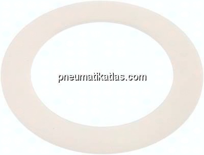Flanschdichtung DN 100, 115x162x3 mm, Silikon