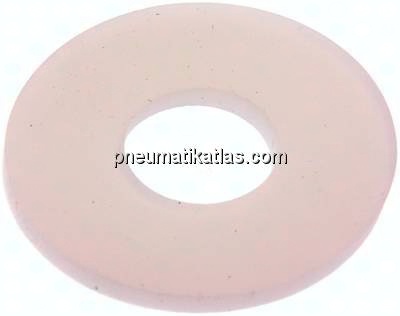 Flanschdichtung DN 10, 18x45x3 mm, Silikon