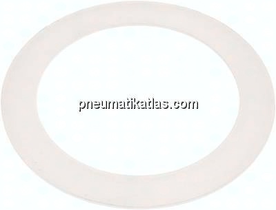 Flanschdichtung DN 125, 141x192x3 mm, Silikon