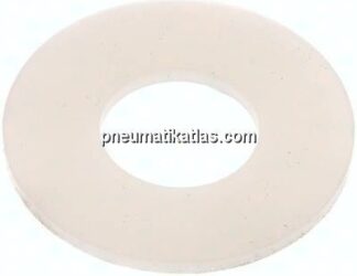 Flanschdichtung DN 15, 22x50x3 mm, Silikon