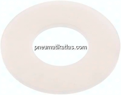 Flanschdichtung DN 20, 28x60x3 mm, Silikon