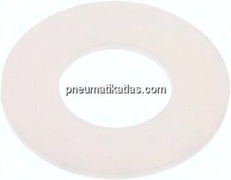 Flanschdichtung DN 25, 35x70x3 mm, Silikon