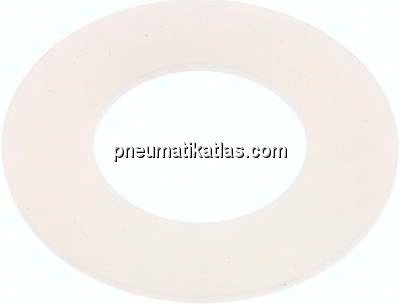 Flanschdichtung DN 40, 49x92x3 mm, Silikon