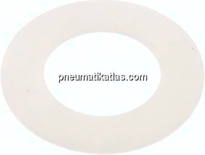 Flanschdichtung DN 50, 61x107x3 mm, Silikon